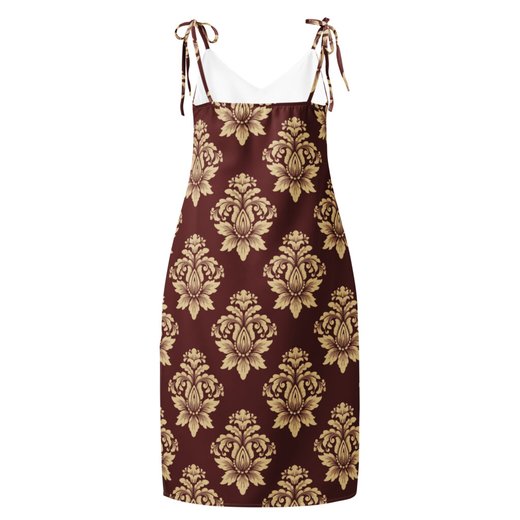 tie strap midi dress