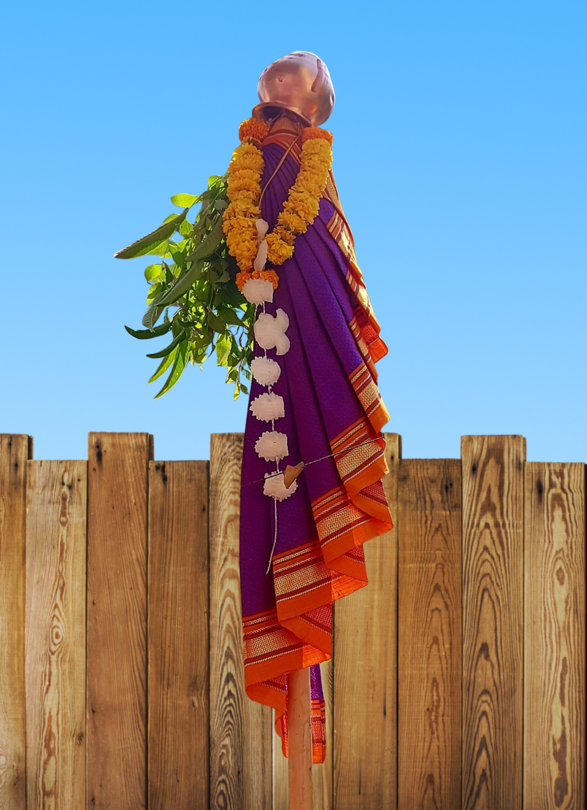 instant ready made gudi saree for gudi padwa decoration instant ready made gudi saree for gudi padwa decoration