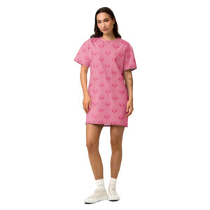 Blush Bloom Cotton T-Shirt Dress