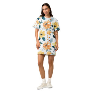 Sunny Bloom Cotton t-shirt Dress